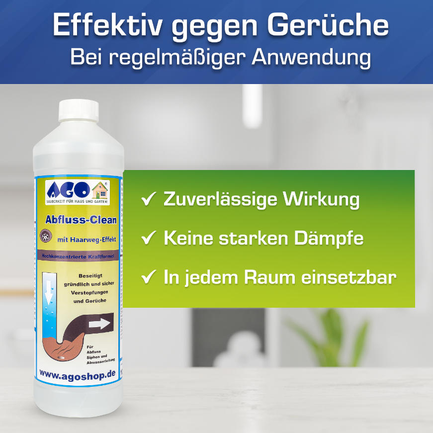 AGO Abfluss-Clean Infographik